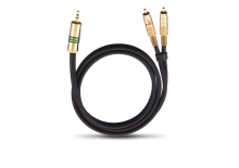 Stereo cable, JACK 3.5 mm to 2 x RCA, 1.5 m